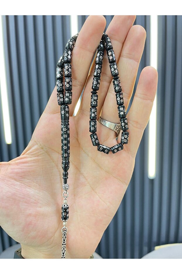 Kesme Model İşlemeli Kuka Tesbih - 2