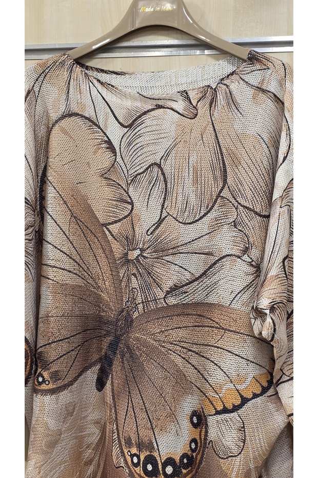 بلوزة مرسيريزد بنمط زهور مختلطة - 4