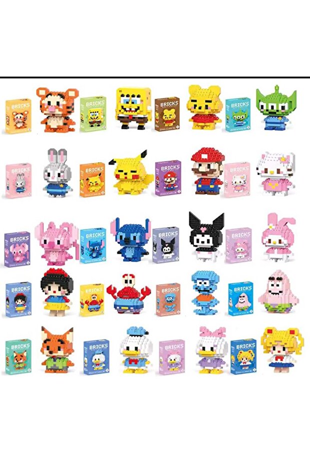 Bricks Pikachu Yapı Oyuncak – Pokémon Karakter Mini Bricks Yapı Oyuncağı - 4