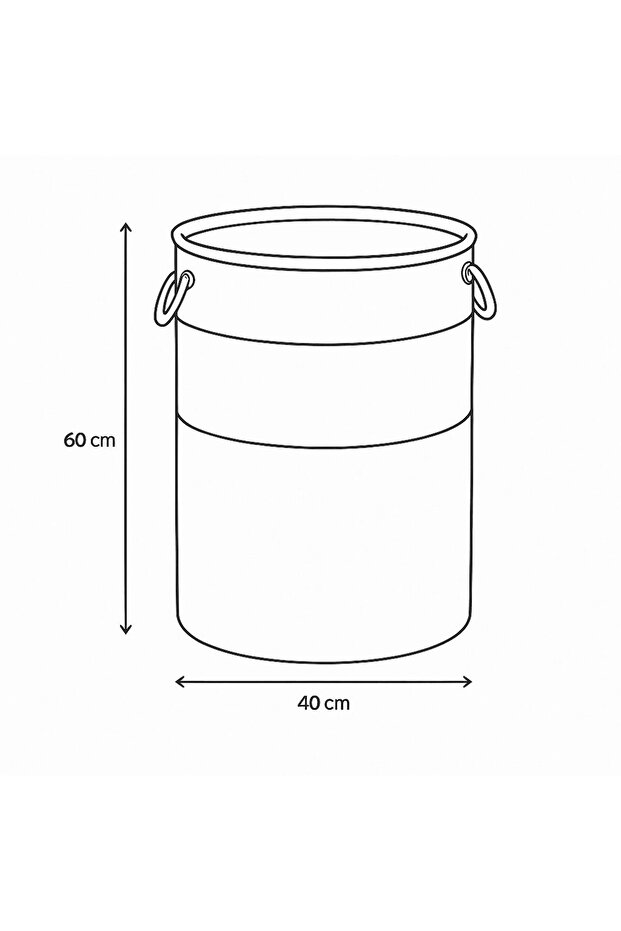 سلة غسيل قماشية عملية - 3