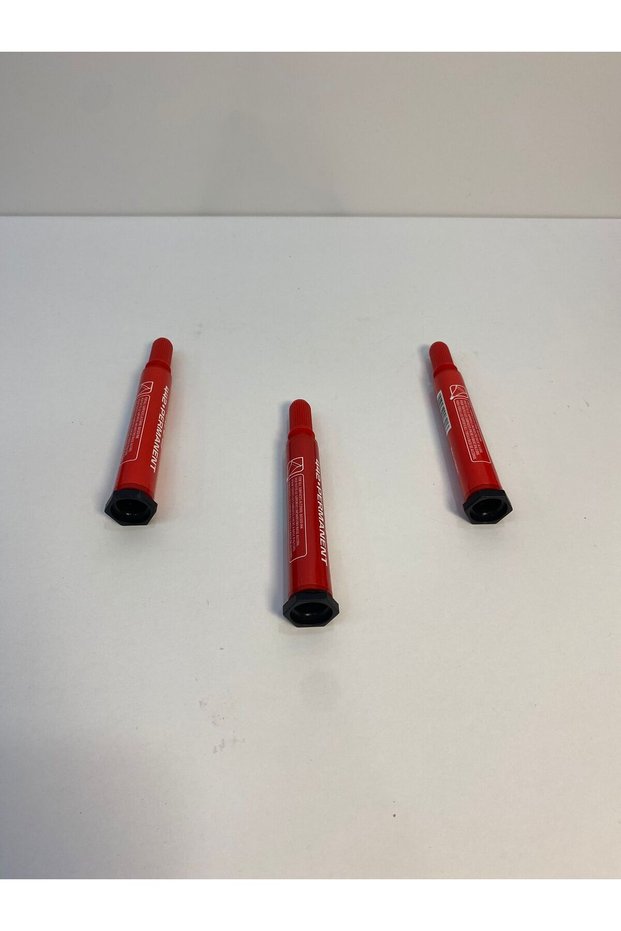 1. Quality (3 Pieces) Permanent Marker Pen Red Color, Marker Pen, Board Pen, Parcel Pen
