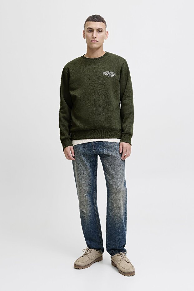 JJMAKOTO Sweat Crew Neck Erkek Sweatshirt - Şık ve Rahat Tasarım - 5