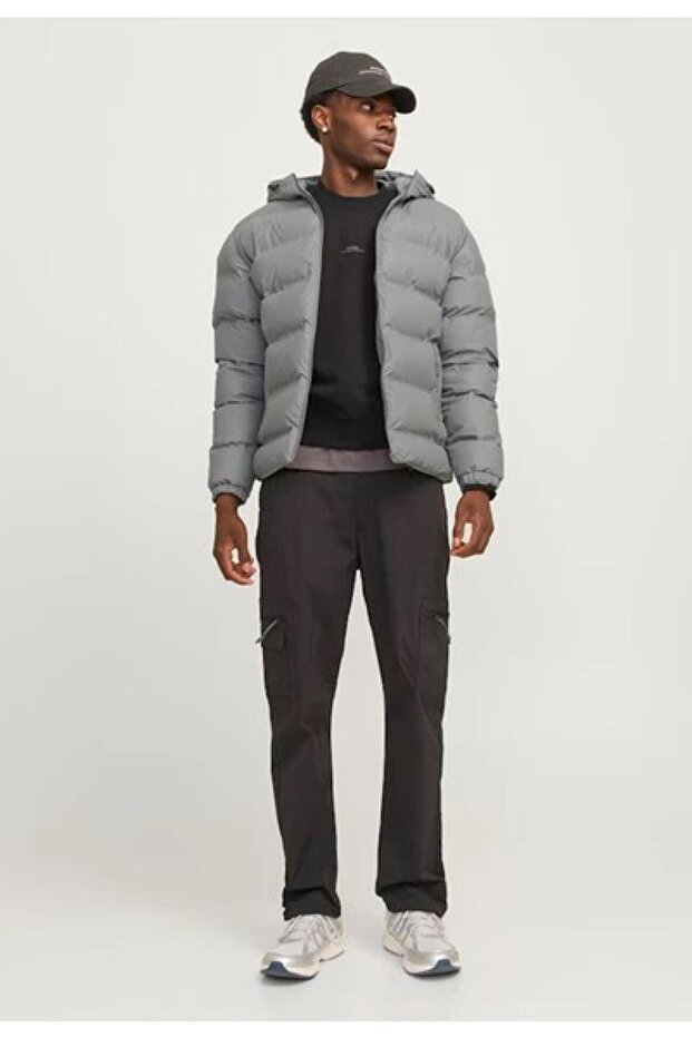 12239020 Jcoelements Pu Puffer Erkek Şişme Kaban - 1