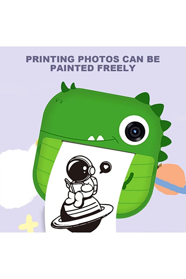 Children's camera with instant printing function, Vala® M2, dinosaur, 48 Mpx 1080P - 8