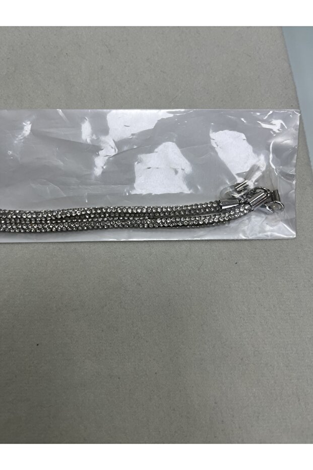 حبل نظارات رمادي لامع