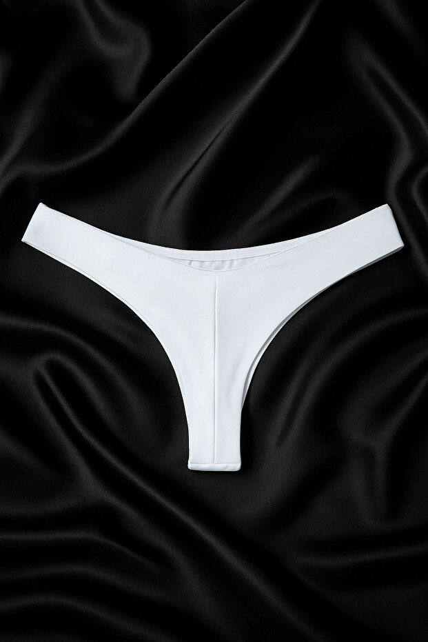 Dantelli Pamuklu Kadın İç Giyim Külot,Tanga String - 2