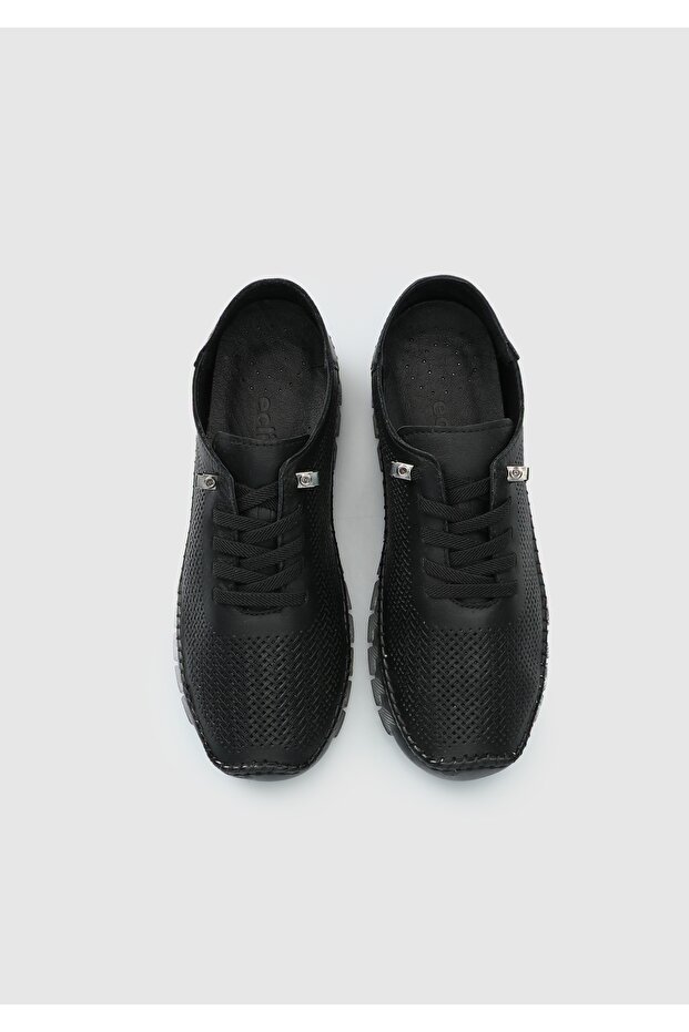 Pantofi de dama din piele neagra - 5