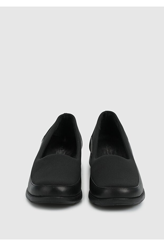 Siyah Deri Kadın Ayakkabı - 3