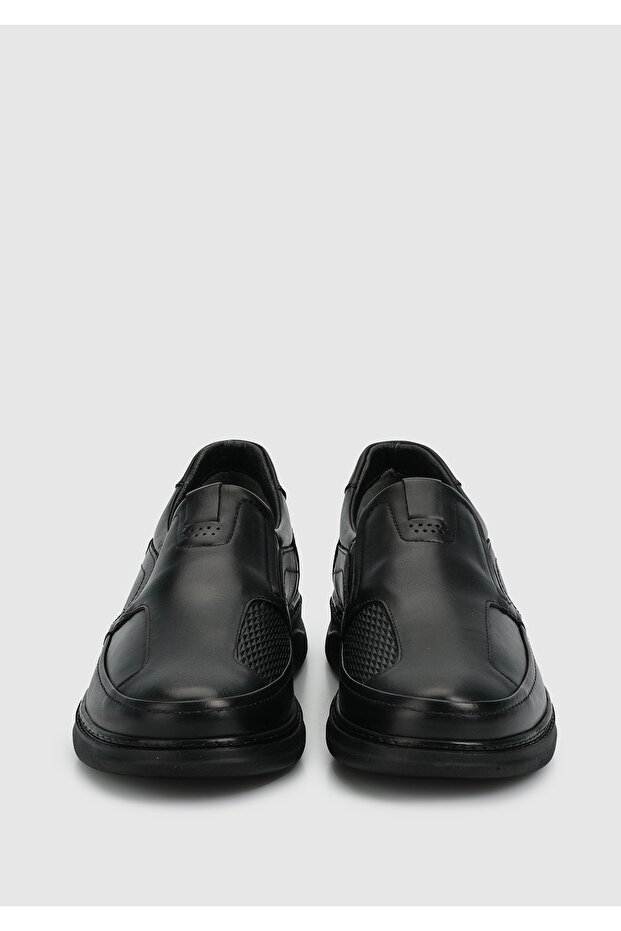 Siyah Deri Erkek Ayakkabı - 3