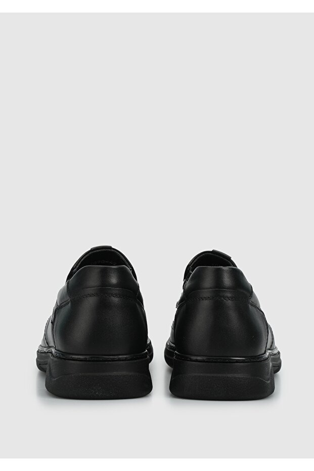 Siyah Deri Erkek Ayakkabı - 4