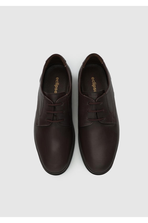 Brown Leather Men's Shoes - 5