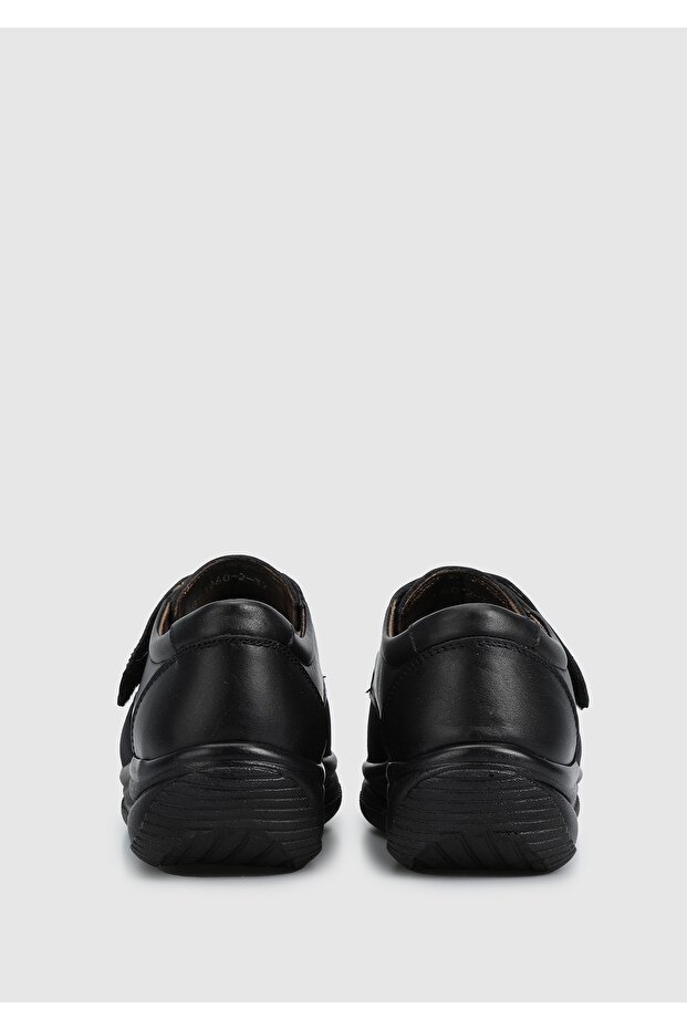 Siyah Deri Kadın Ayakkabı - 4