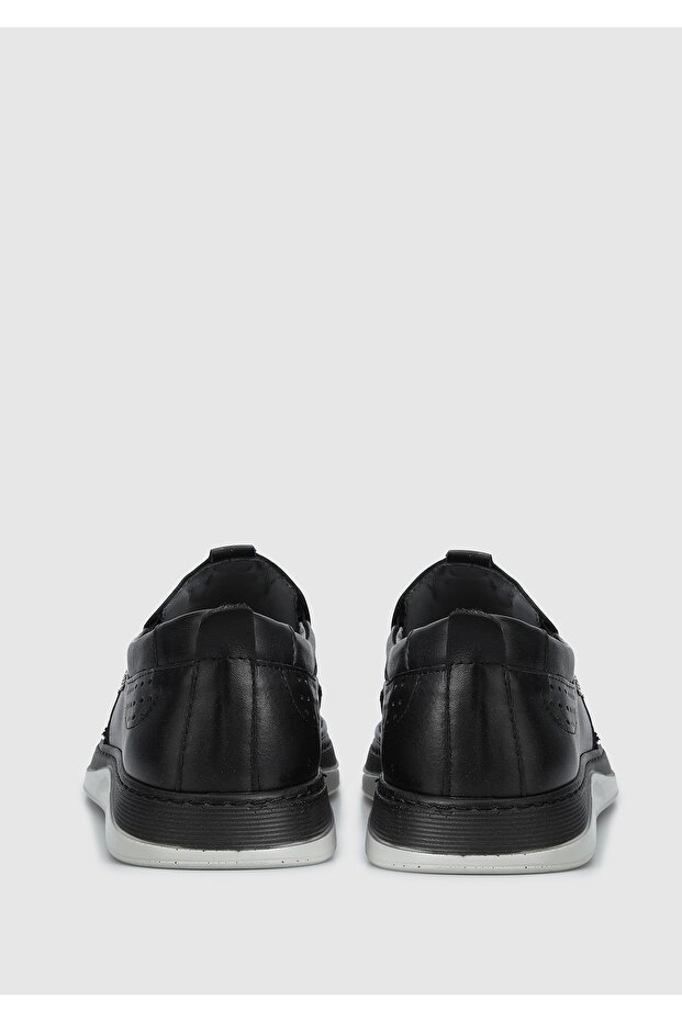 أحذية رجالية جلدية سوداء - 4