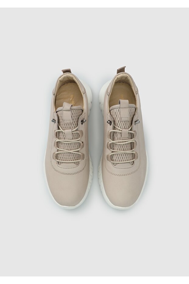 Pantofi de damă din piele bej - 5