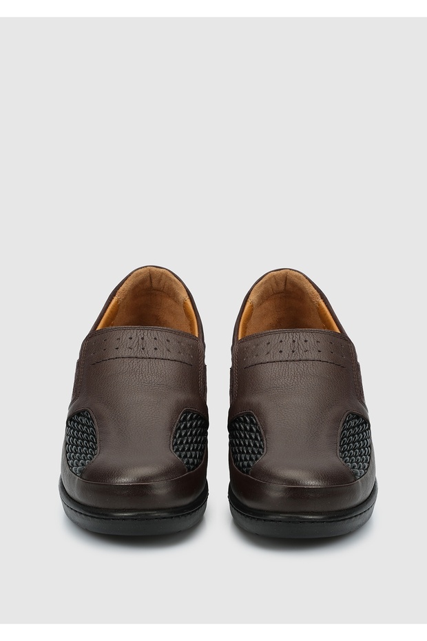 Kahve Deri Kadın Ayakkabı - 3