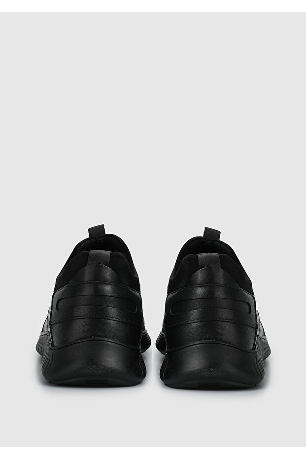 Siyah Deri Erkek Ayakkabı - 4