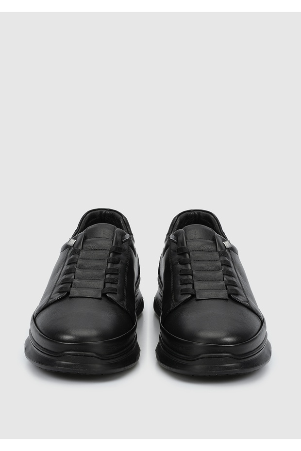 Siyah Deri Erkek Ayakkabı - 3