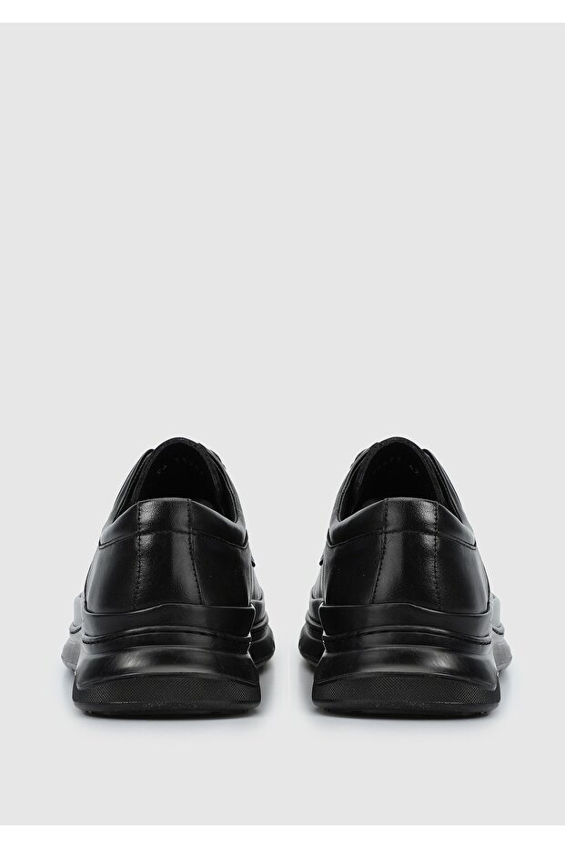 Siyah Deri Erkek Ayakkabı - 4