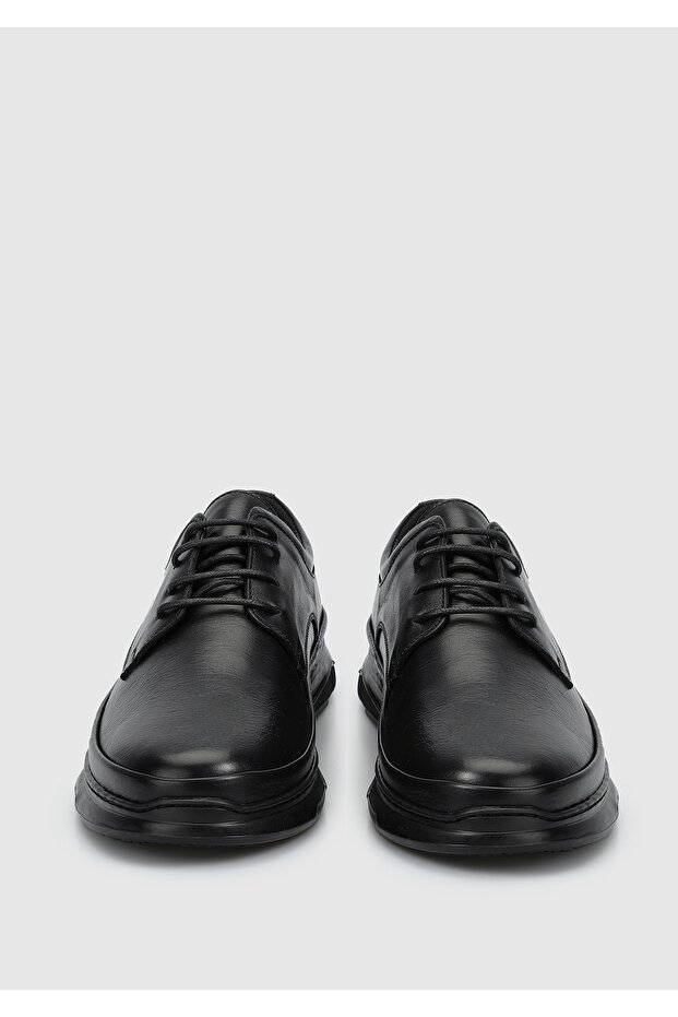 Siyah Deri Erkek Ayakkabı - 3