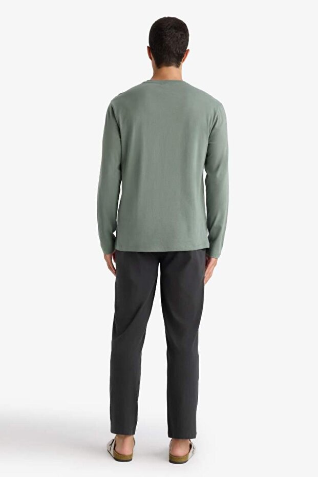 Pijama Takımı Regular Fit Baskılı Uzun Kollu Üst Uzun Alt (25 AU) - 6