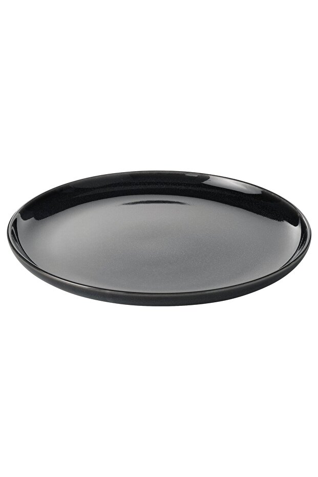 GLADELIG Plate, dark grey, 25 cm