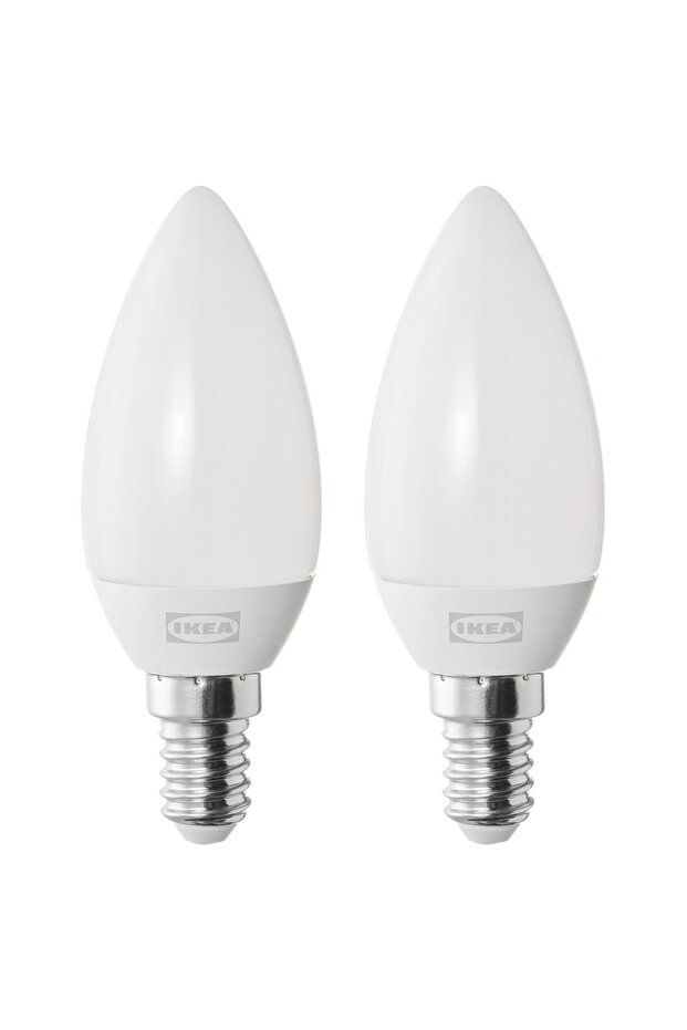 SOLHETTA LED bulb E 14 250 lumen, chandelier/opal white