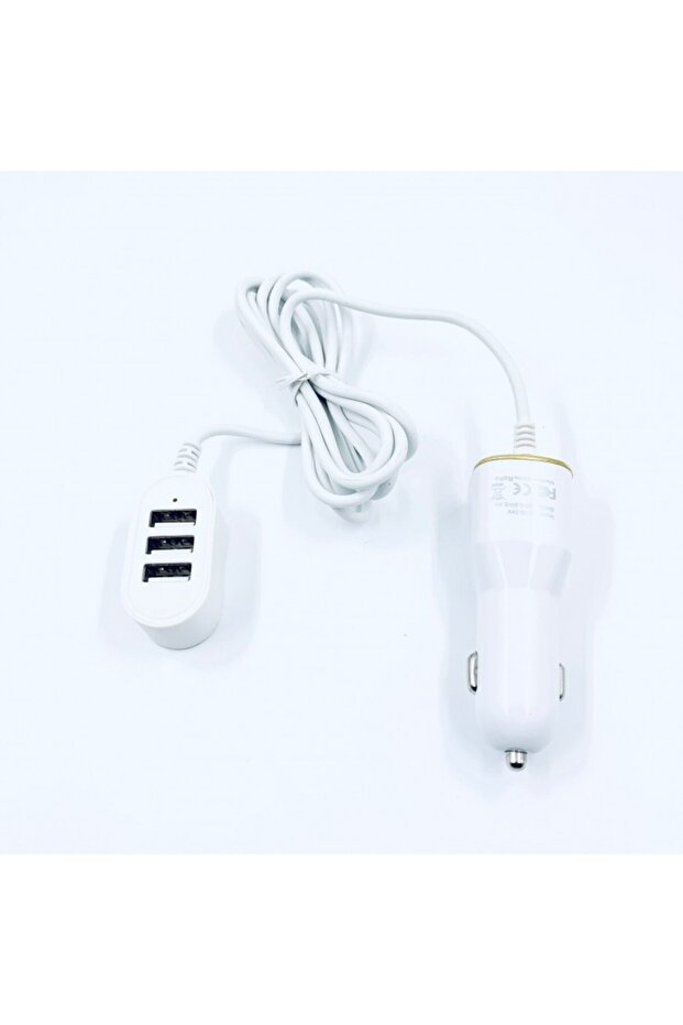 شاحن سيارة 4 منافذ USB، 12-24 فولت / 2.4 أمبير، شحن سريع