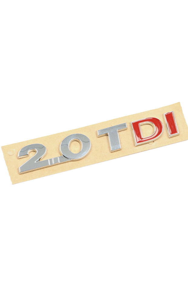 20 Tdi (in Red) Chrome Trunk Lettering Passat 2015>2019 Compatible