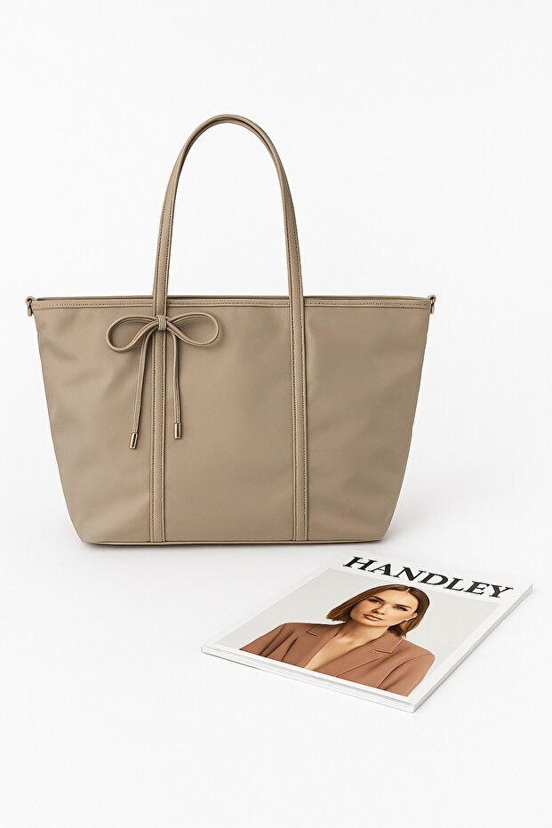 Geantă de umăr Luxe Bow Tote - 1