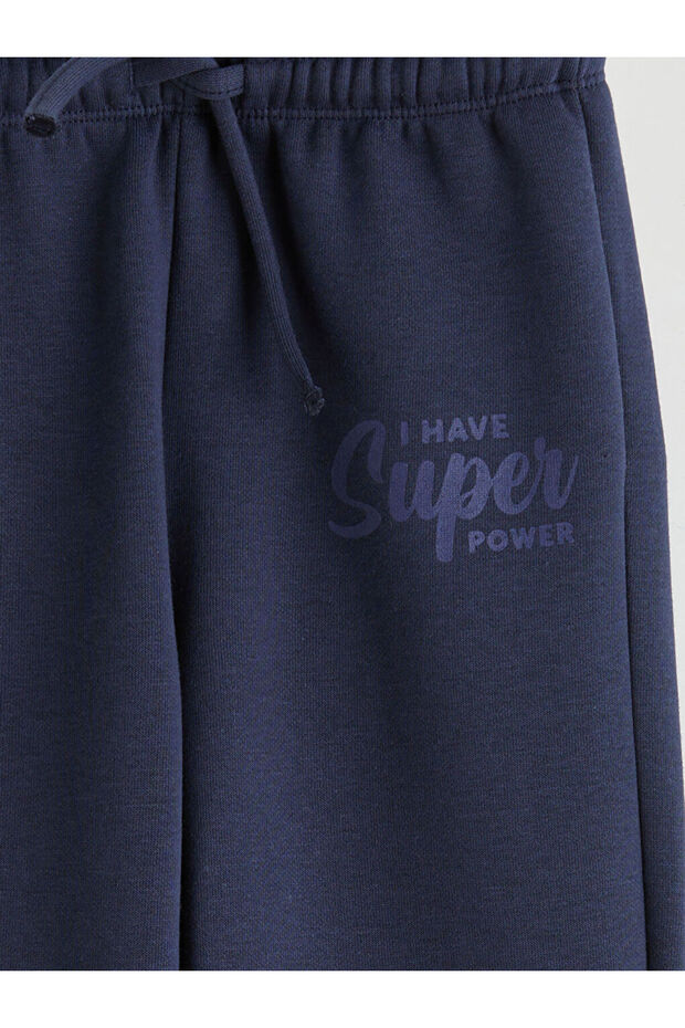 Indigo Beli Lastikli Erkek Çocuk Jogger Eşofman Altı - 3