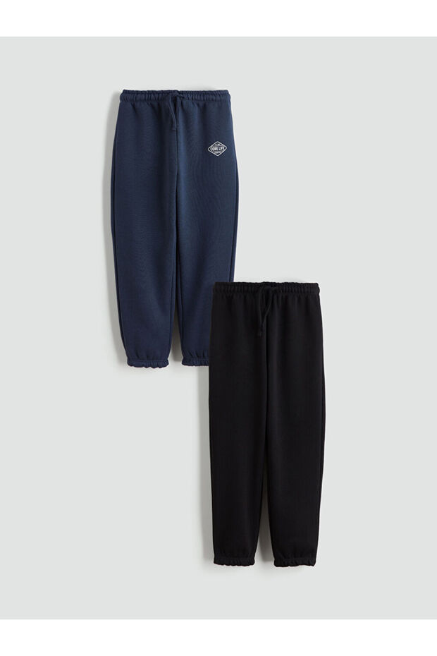 Beli Lastikli Erkek Çocuk Jogger Eşofman Alt - 1