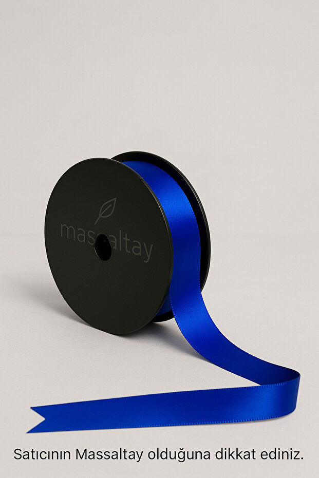 3 cm Cobalt Blue Satin Ribbon – Shiny Decorative Ribbon, Gift Wrapping and Decoration Material