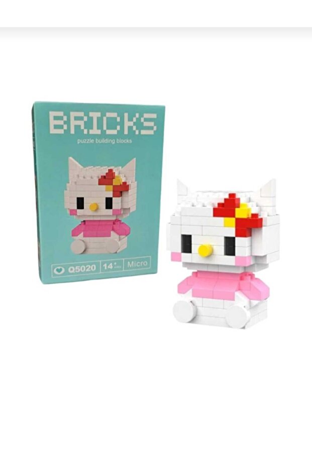 Bricks Hello Kitty LEGO – Sevimli Sanrio Karakter Mini Bricks Yapı Oyuncağı - 4