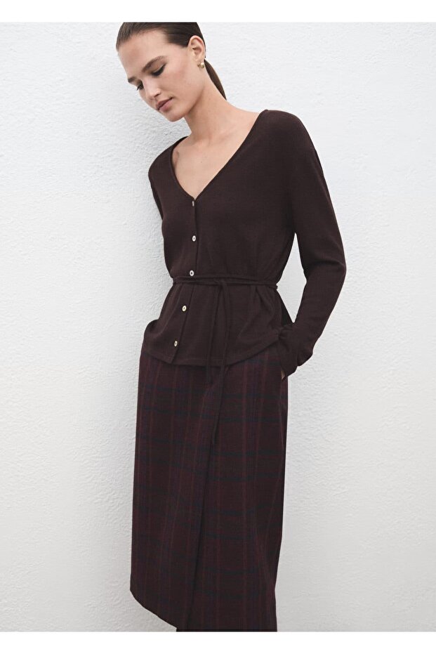 Knitwear Cardigan with Bow
