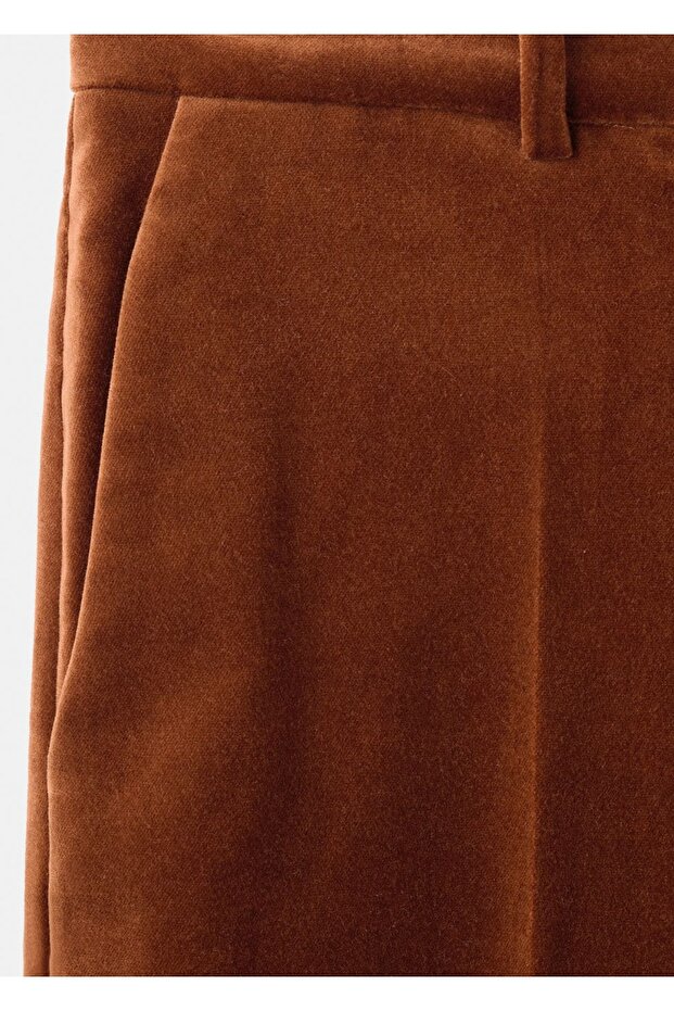 Kadife kumaş pantolon - 8