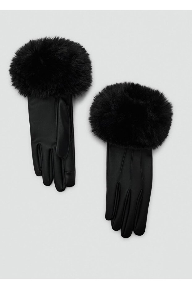 Deri görünümlü eldiven - 2