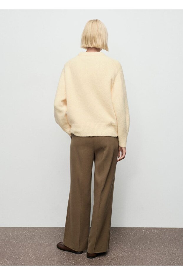 Kalın örgülü triko kazak - 4