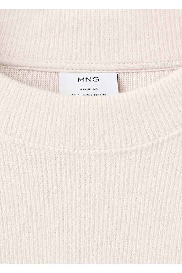 Düz kesim regular fit triko sweatshirt - 6