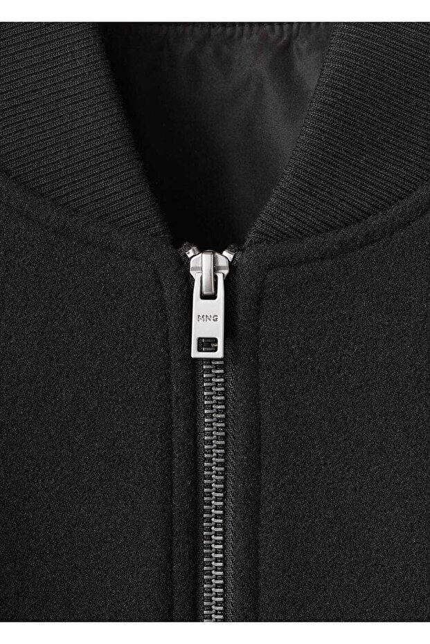 Fermuarlı bomber ceket - 5