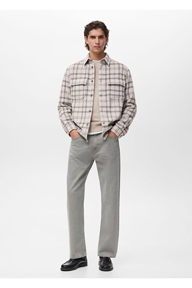 Kareli flanel gömlek ceket - 2