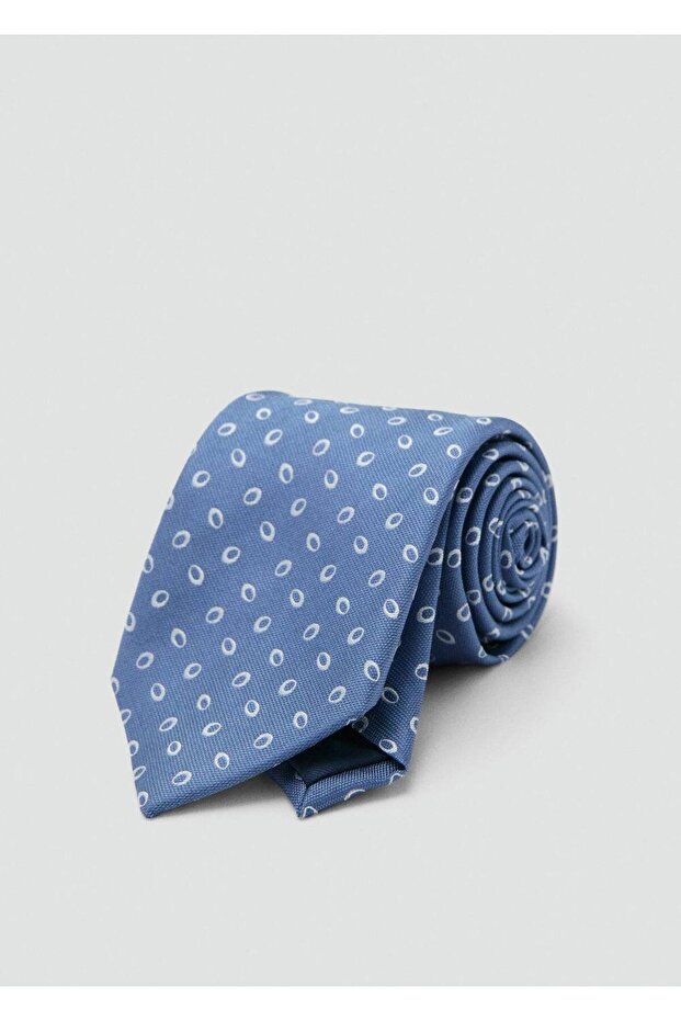 Desenli ipek kravat - 1