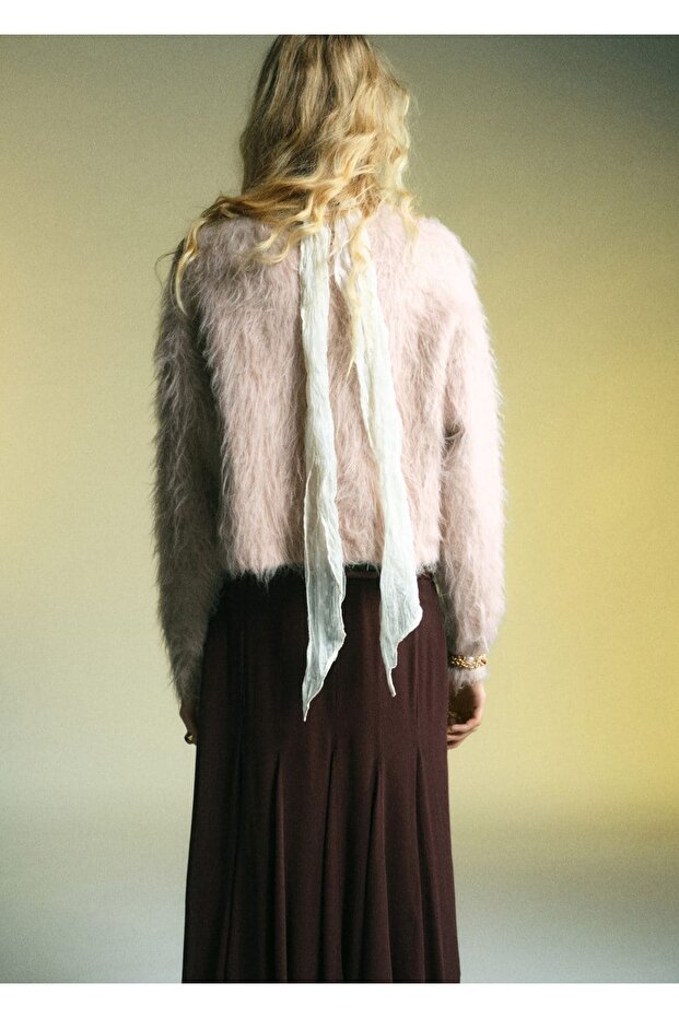 Kürk görünümlü kazak - 4