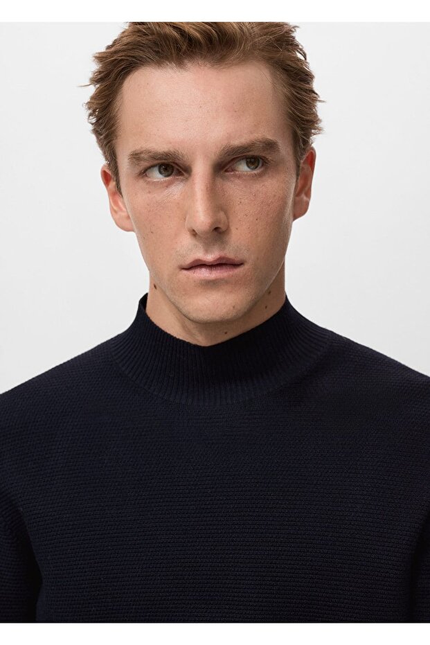 Kalıplı perkins yaka kazak - 8