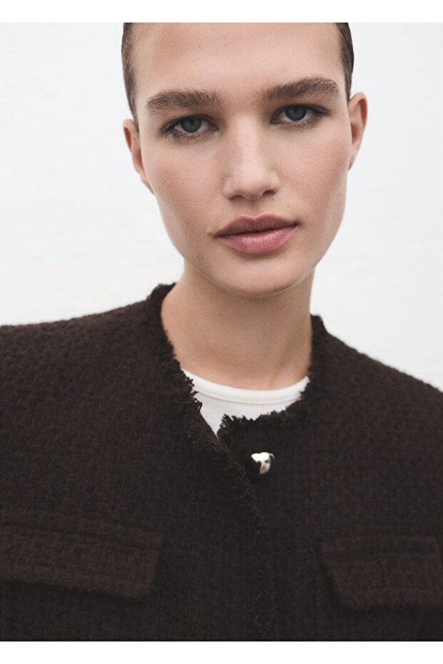 Dikişsiz tüvit ceket - 7