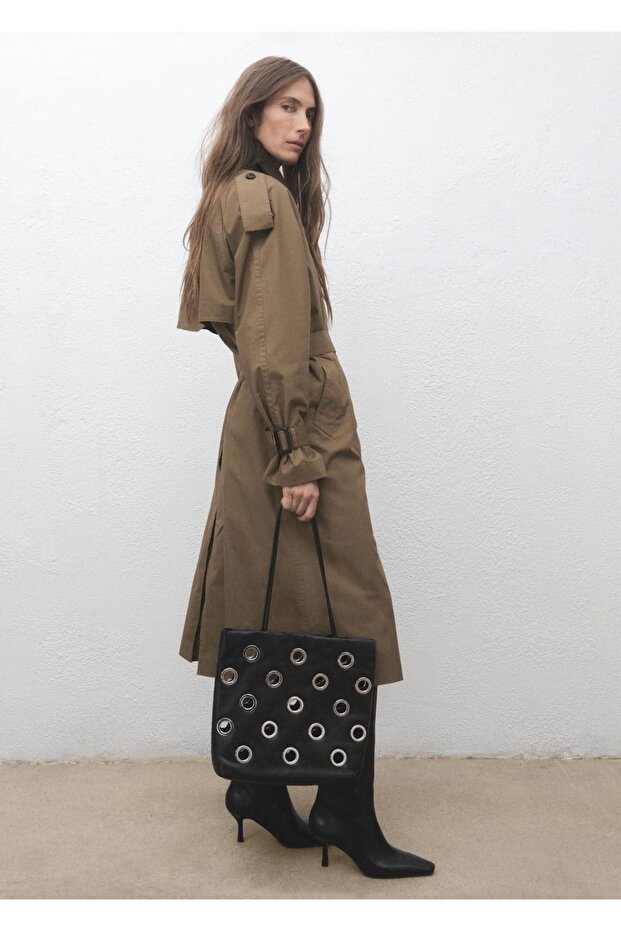 Delikli omuz çantası - 5