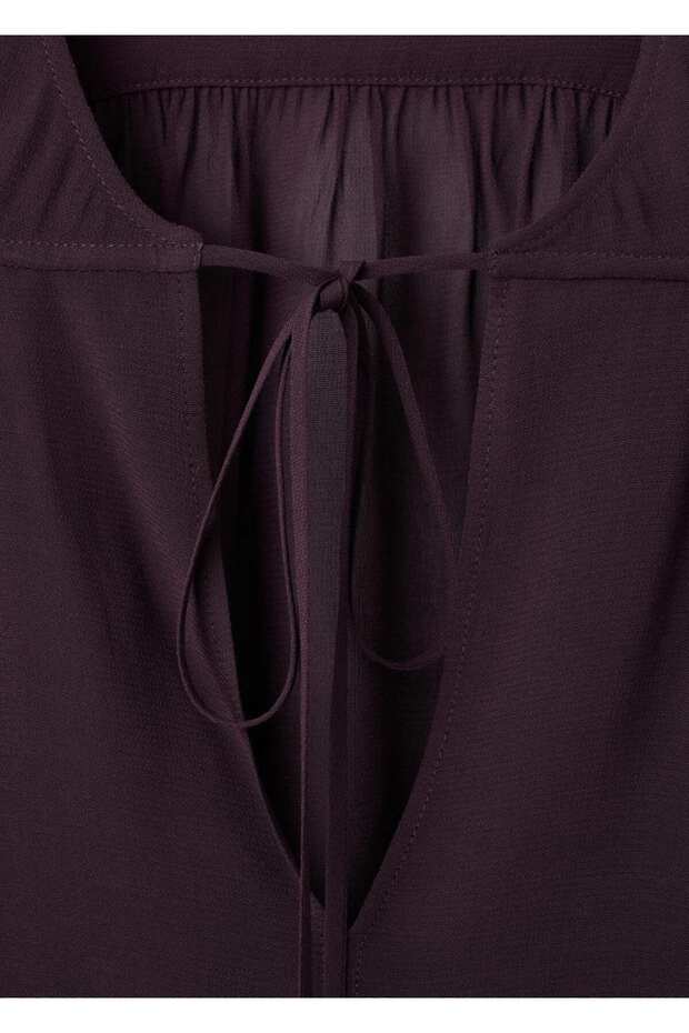 Fular yaka şifon bluz - 7