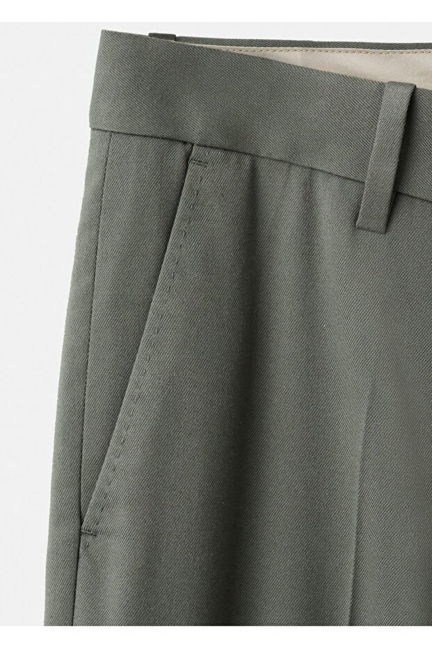 Regular kesim pensli pantolon - 6