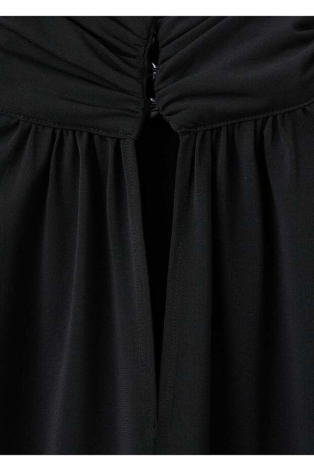 Flounce Bell Sleeve Blouse - 8