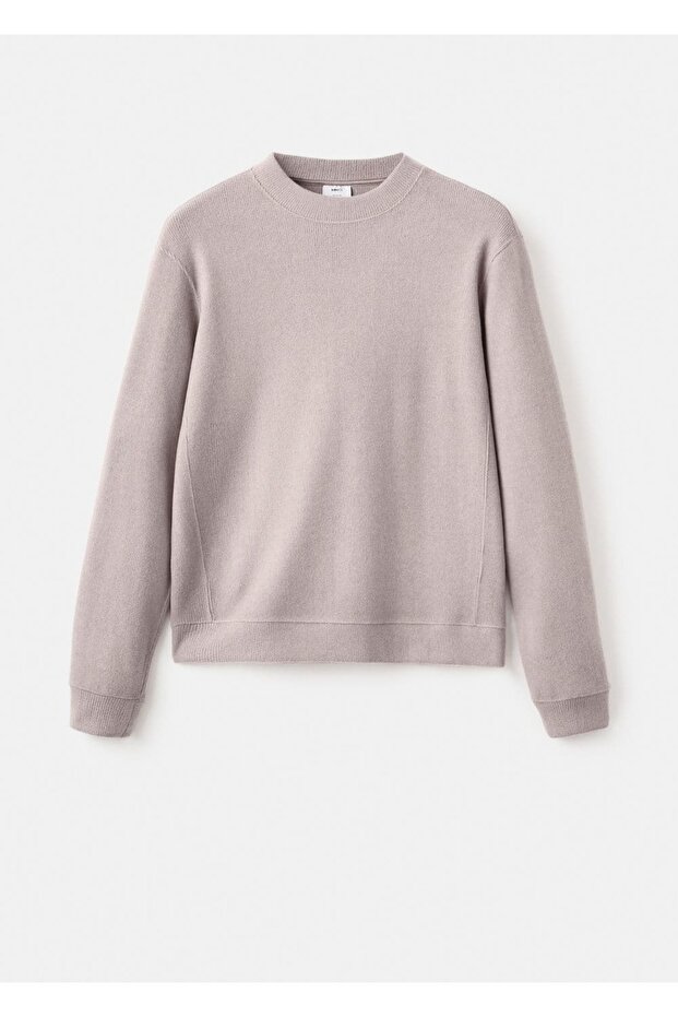 Düz kesim regular fit triko sweatshirt - 3