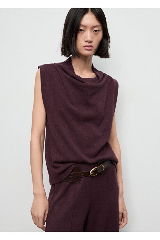 Drape yaka bluz - 1